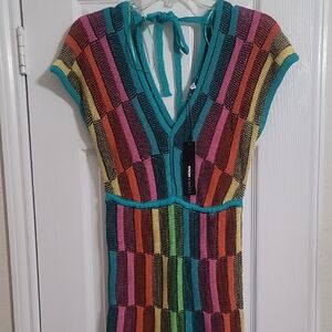 Fashion Nova Multicolor Knit Maxi Dress